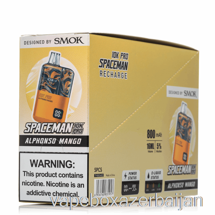 Vape Baku Spaceman 10K Pro Disposable (5-Pack)